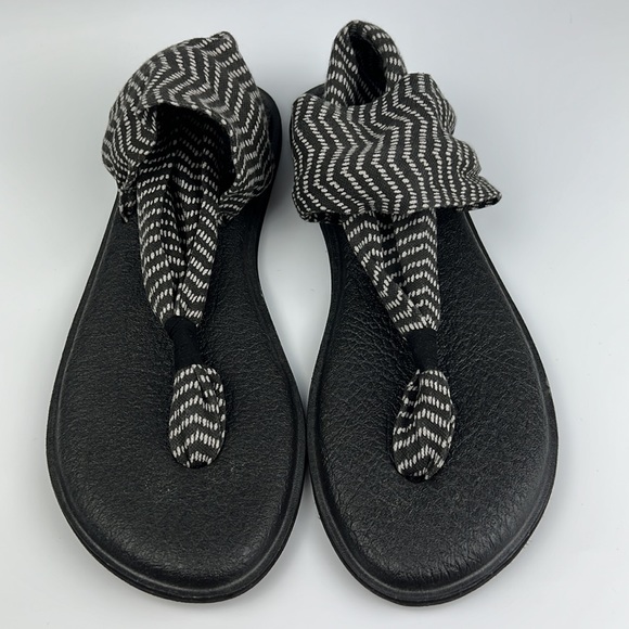 Sanuk Women's Yoga Mat Sling Flip flops Sz: 8 - Picture 3 of 9